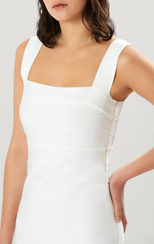 Icon Cutout Mini Dress | Alabaster