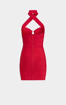 Strappy Bandage Mini Dress | Rio Red