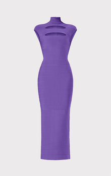 Icon Cap Sleeve Cut-Out Gown | Ultraviolet