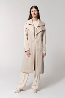 Ilana Slim-Fit Trench With Bib Collar | Mist