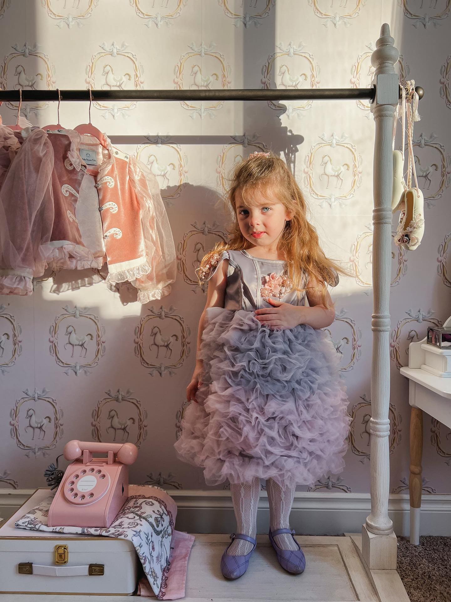 Mia Grey and Pink Ombré Cupcake Tulle Dress | Grey