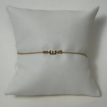 Initial Friendship Bracelet, Gold | 10K Yellow Gold | Gold Adjustable Cord