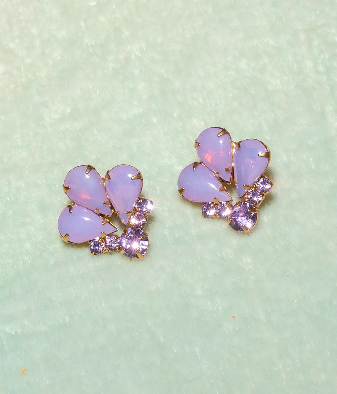 Iris Earrings | Violet Opal