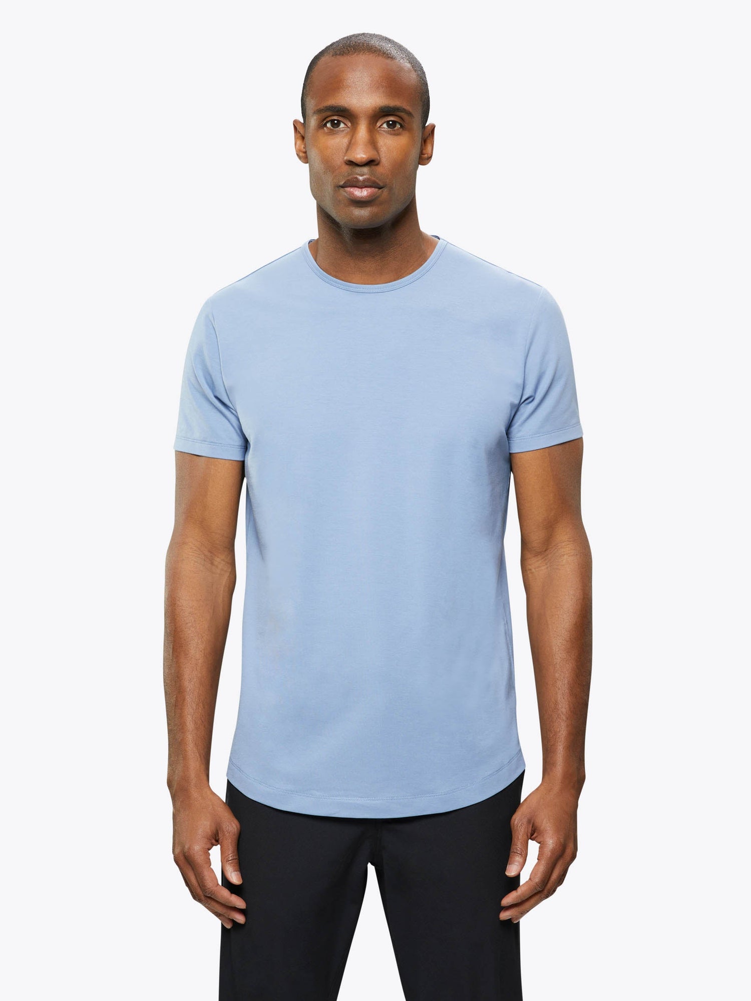 AO Curve-Hem Tee | Infinity Blue Signature-fit PYCA Pro