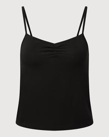 Ruched Cami Top | Black