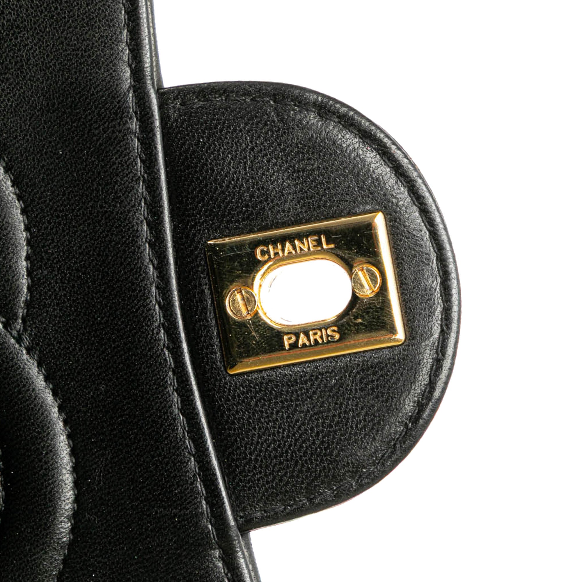 Chanel | Pre-Owned Medium CC Quilted Lambskin Single Flap | Black