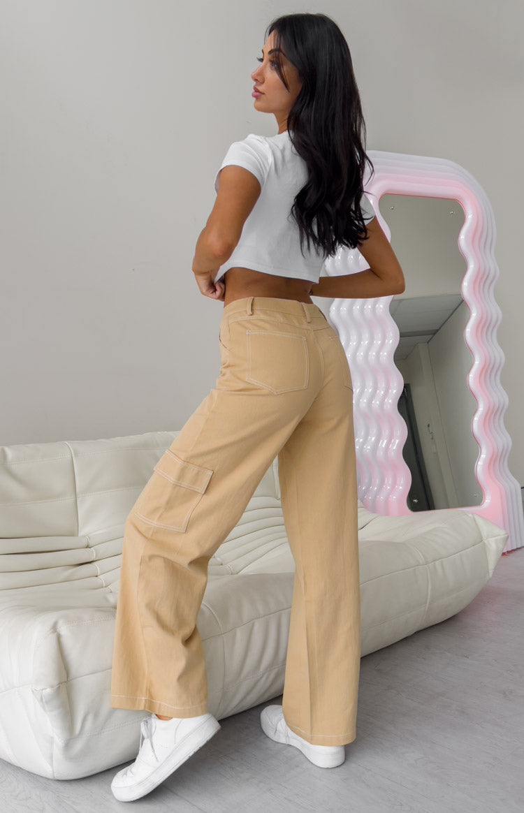 Iva Cargo Pants | Beige