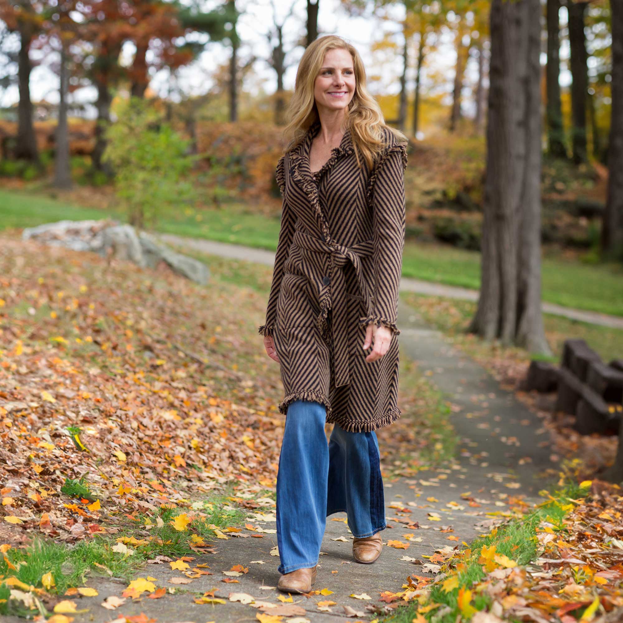 Women | Ivy Coat | Black / Camel