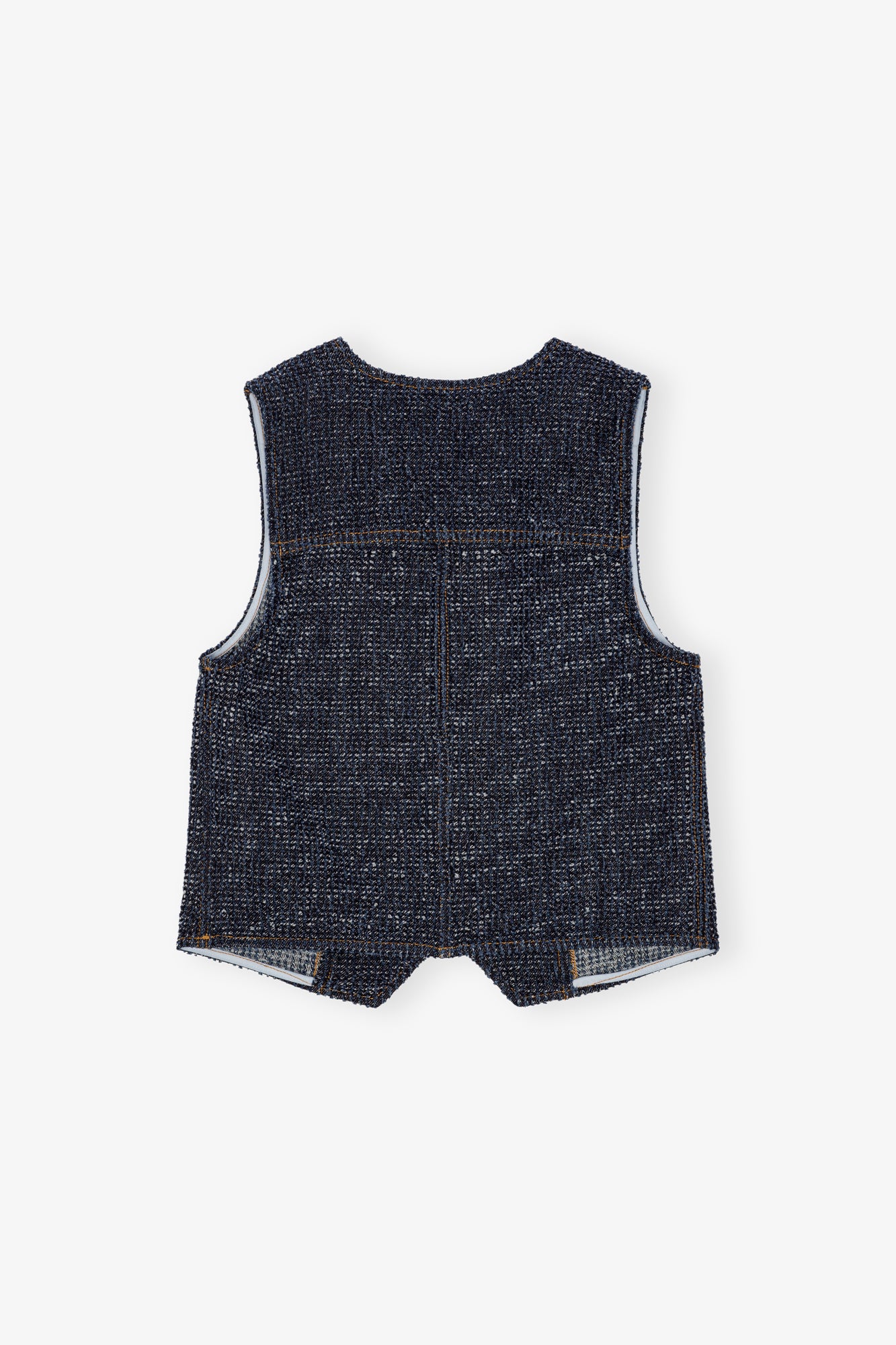 Fluffy Denim Waistcoat | Rinse