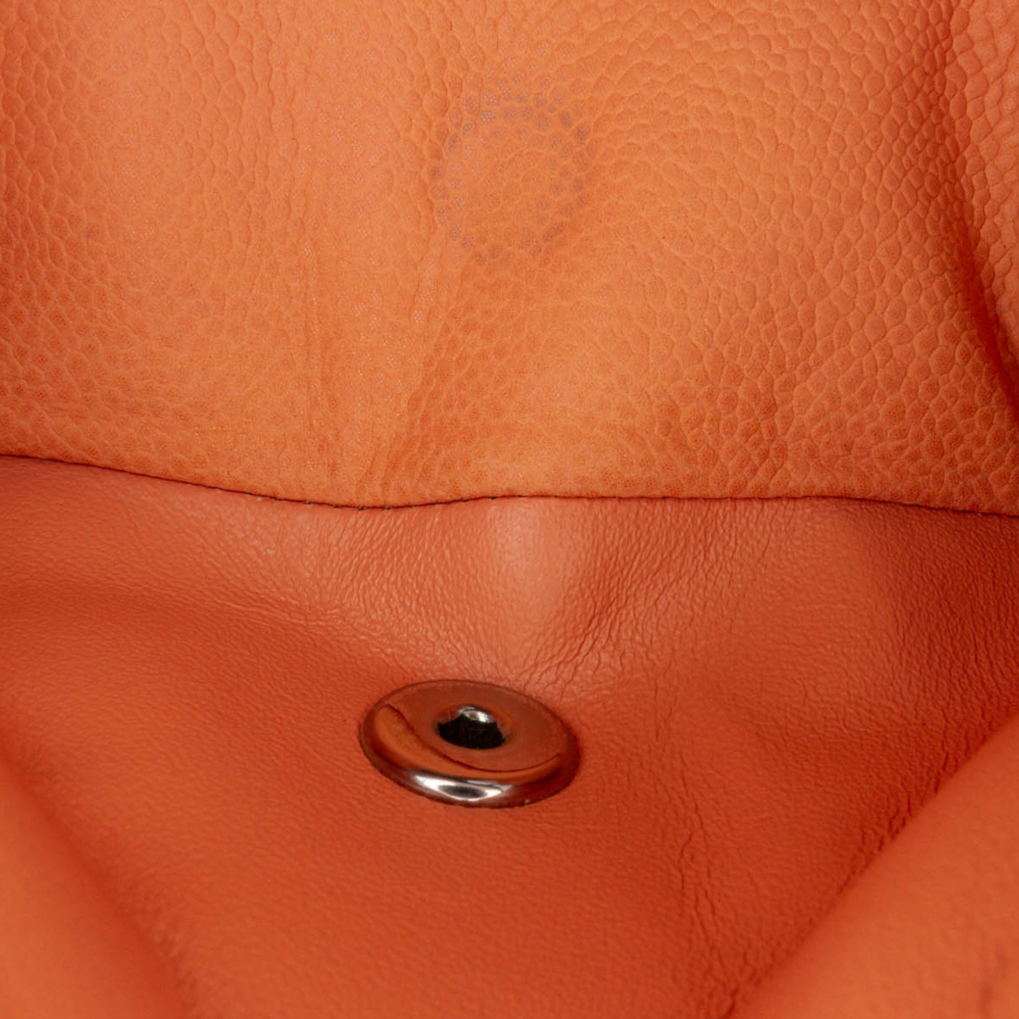 Chanel | Pre-Owned Medium Classic Caviar Double Flap | Orange/Peach