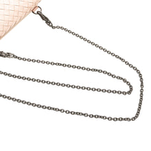 Bottega Veneta | Pre-Owned Leather Intrecciato Chain Flap Crossbody | Pink/Light Pink