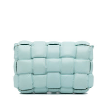 Bottega Veneta | Pre-Owned Nappa Intrecciato Padded Cassette Crossbody - II | Blue/Light Blue