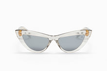 Womens | Jolie Sunglass | Crystal Grey - Gold | Dark Grey w/ Silver Mirror