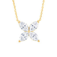 0.33 CT Marquise Natural Diamond | Necklace | 14K Yellow Gold | J-K Color | VS Clarity
