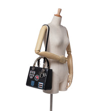 Dior | Pre-Owned Medium Calfskin Patch Embellished Lady | Black