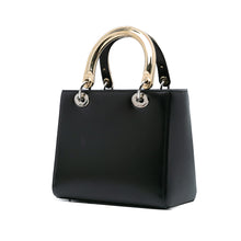 Dior | Pre-Owned Medium Calfskin Patch Embellished Lady | Black