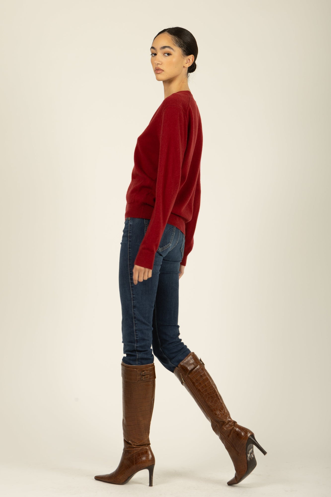 Jacqueline Cardigan | Crimson Red