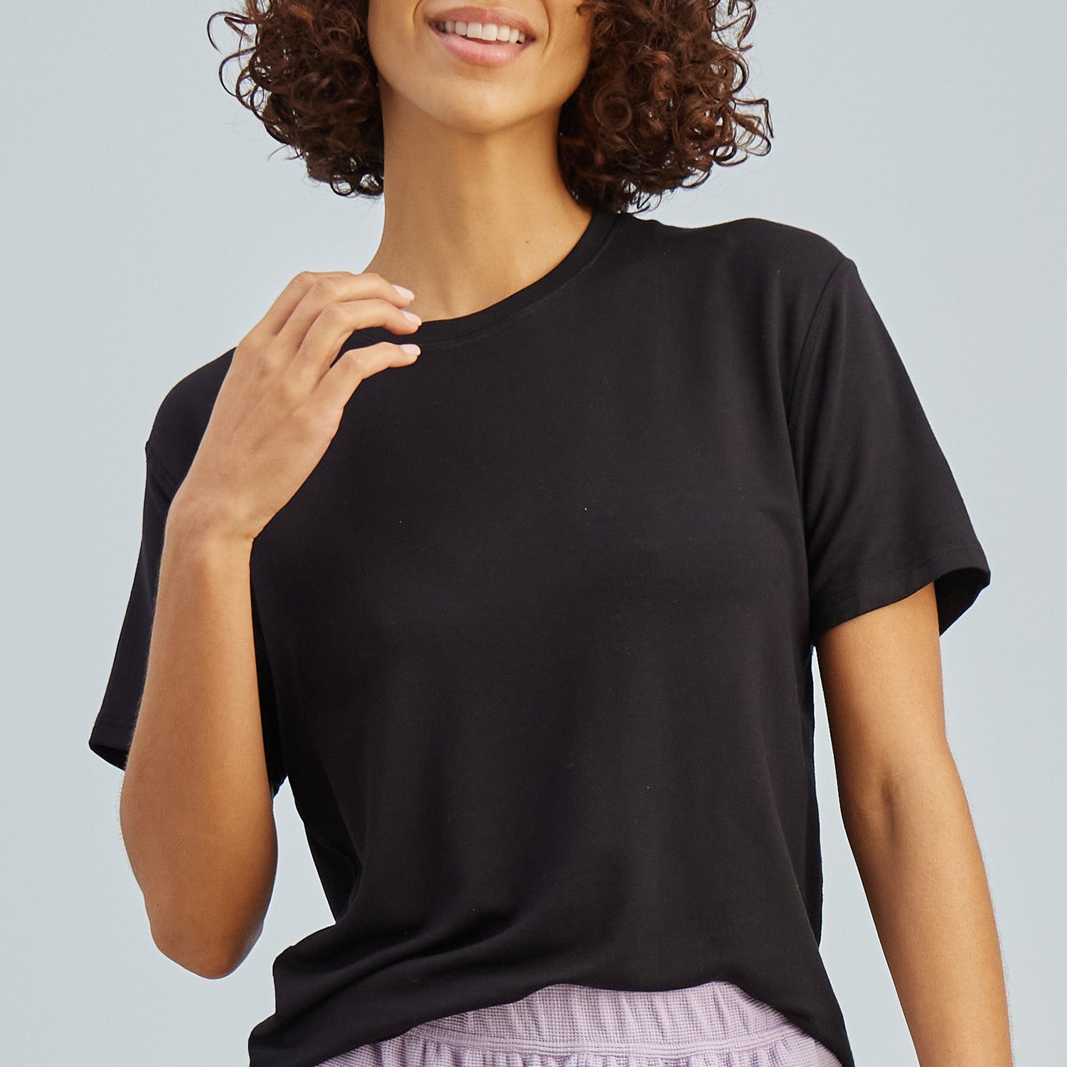 Ultra-Soft French Terry Tee | Black