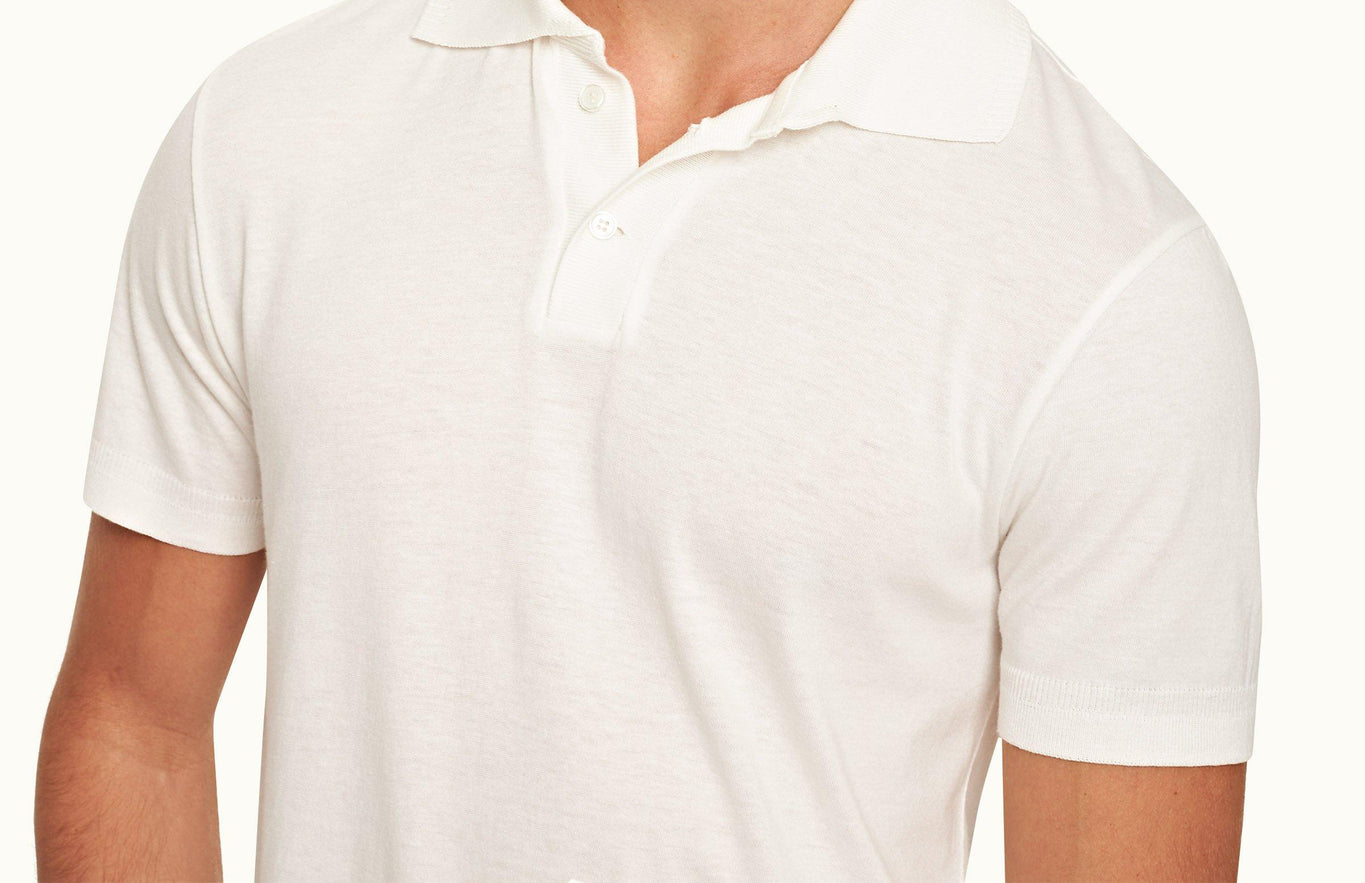 Jarrett Classic Fit Knitted Rib Polo Shirt | Sandbar