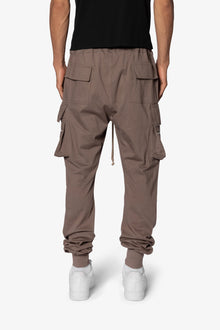 Jersey Cargo Pocket Sweatpants | Tan