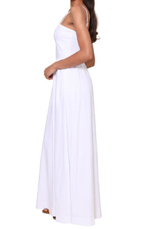 The Linen Cutout Maxi Dress