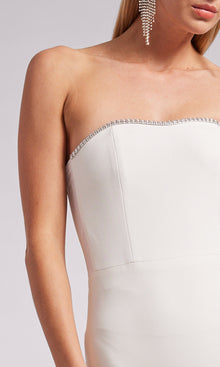 Joelle Crystal Dress | White