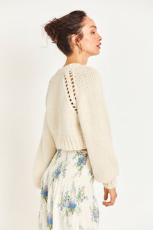 Womens | Marshe Crop Cardigan | Antique White