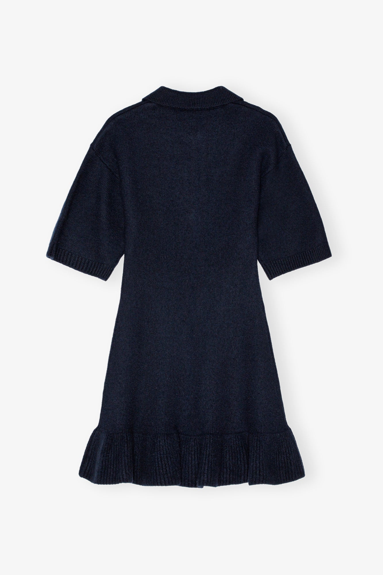 Boiled Wool Mini Dress | Sky Captain