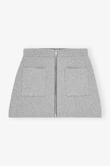 Sparkle Doubleface Mini Skirt | Silver