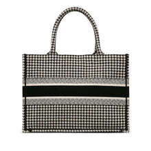 Dior | Pre-Owned Medium Houndstooth Book Tote | Black
