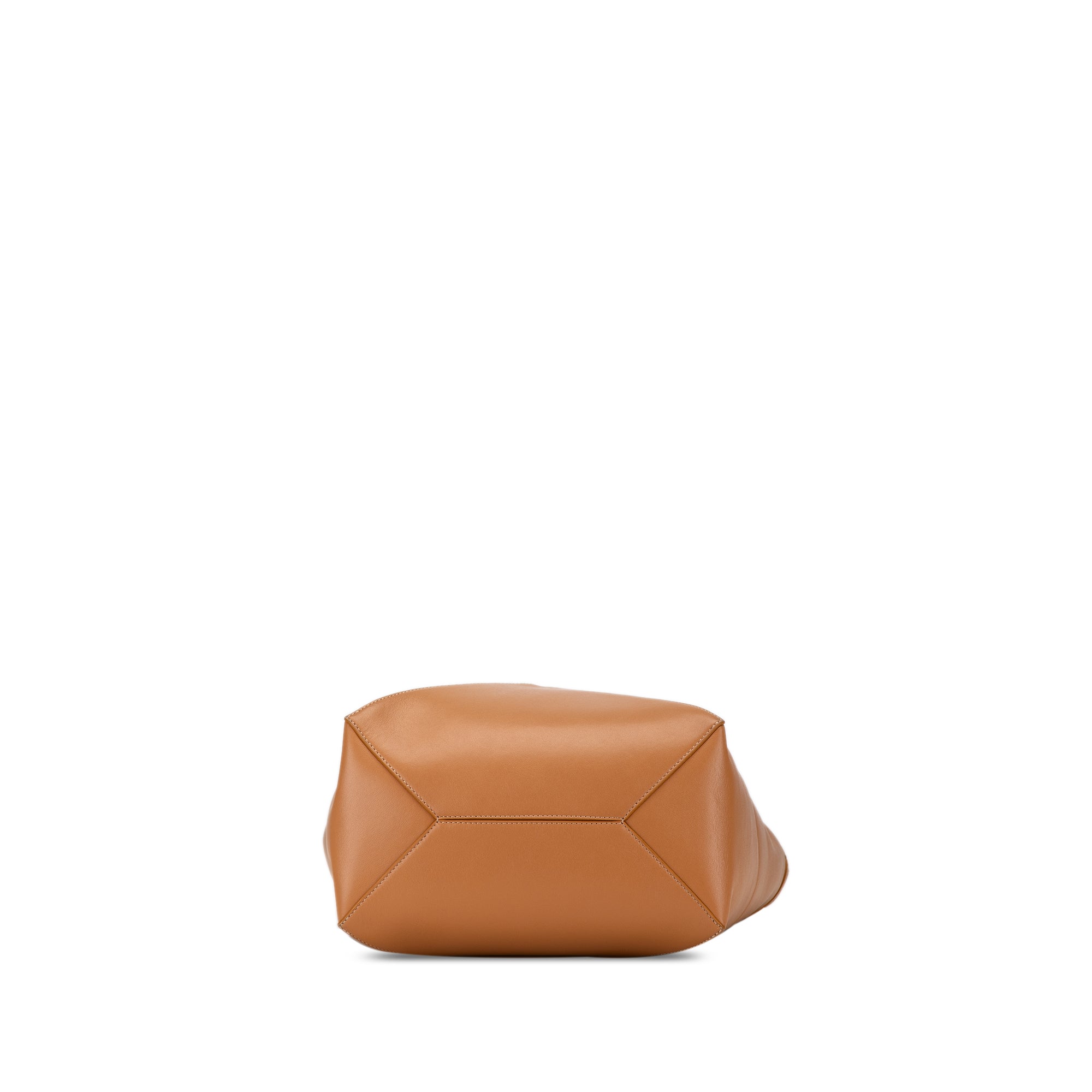 Loewe | Pre-Owned Medium Shiny Calfskin Puzzle Fold Tote | Brown