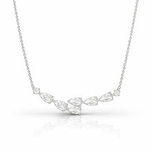 Womens | Smile Pendant Necklace | 14K White Gold | 1 CTW Pear Cut Lab Grown Diamond | G-SI