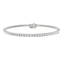 Womens | Tennis Bracelet - II | 14K White Gold | 3 CTW Round Cut Lab Grown Diamond | F-VS2