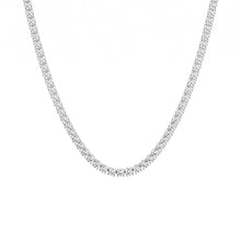 Womens | Tennis Necklace | Sterling Silver | 10 CTW Round Cut Lab Grown Diamond | G-SI