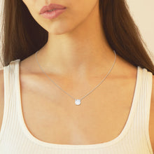 Womens | Solitaire Pendant Necklace | 14K White Gold | 1.50 CTW Round Cut Lab Grown Diamond | G-VS