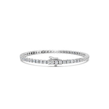 Womens | Tennis Bracelet - I | 14K White Gold | 5 CTW Round Cut Lab Grown Diamond | G-SI