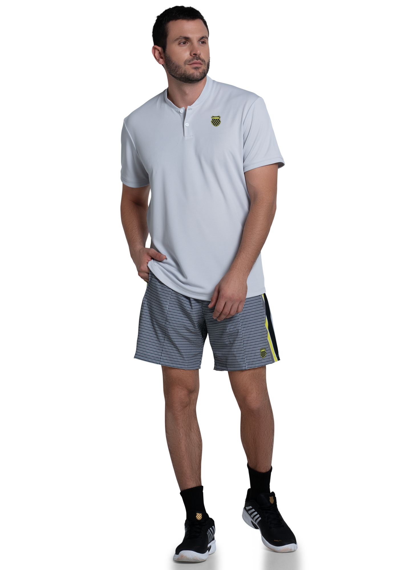 K-swiss | Men | Resurge Henley S/S | Zinc