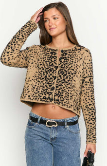 Kahli Cardigan | Leopard Print