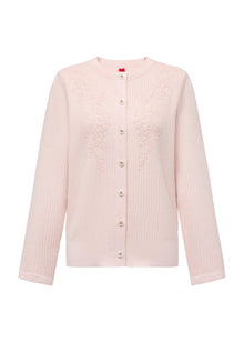 Knit Cardigan Sweater | Pink