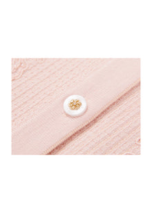Knit Cardigan Sweater | Pink