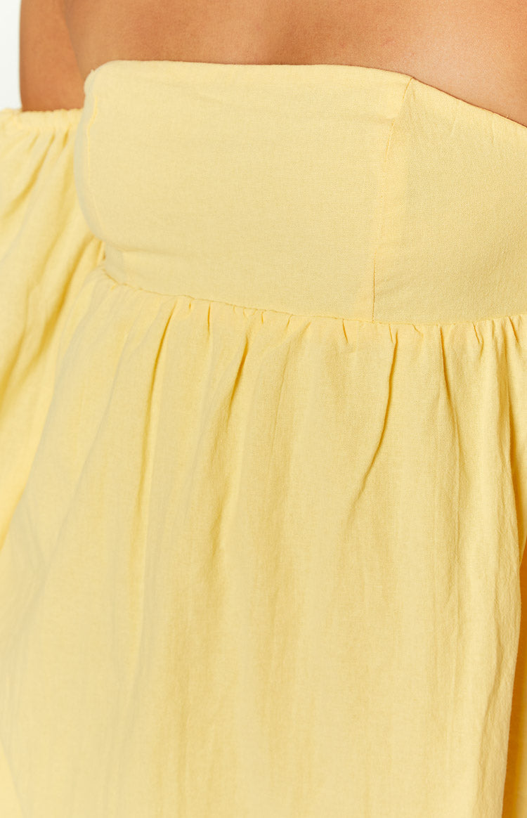 Koa Long Sleeve Mini Dress | Yellow