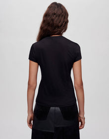 Womens | Hanes Sheer Slim Tee | Black