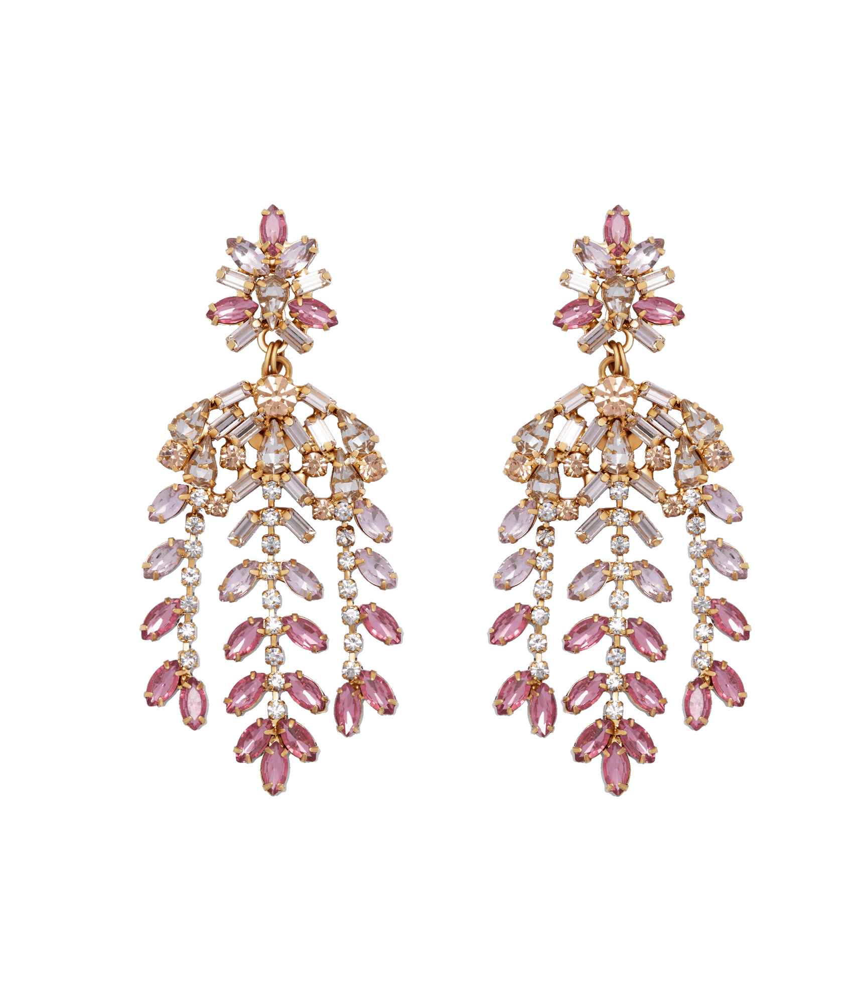 Elena Statement Earrings | Pink