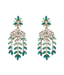 Elena Statement Earrings | Emerald