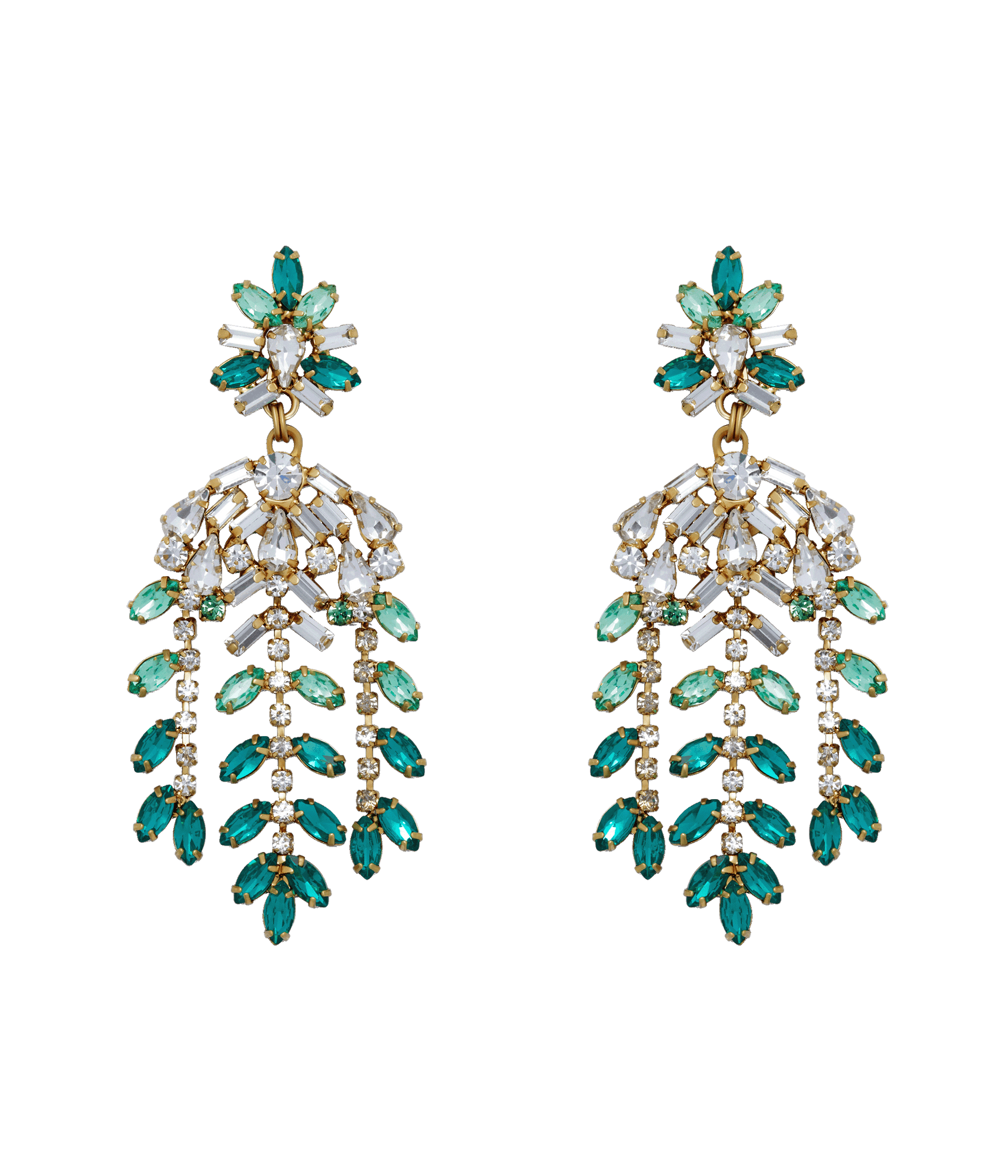 Elena Statement Earrings | Emerald