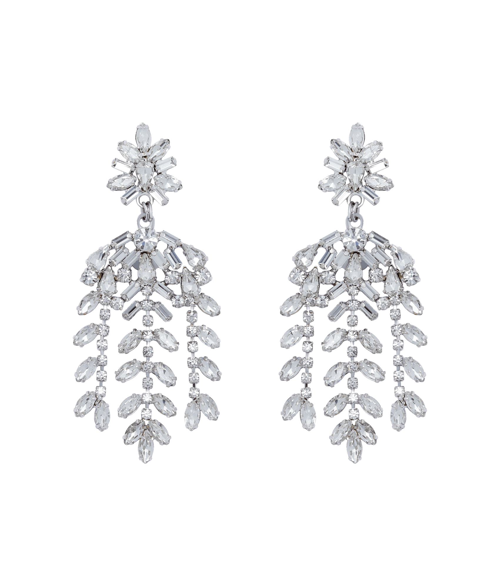 Elena Statement Earrings | Crystal