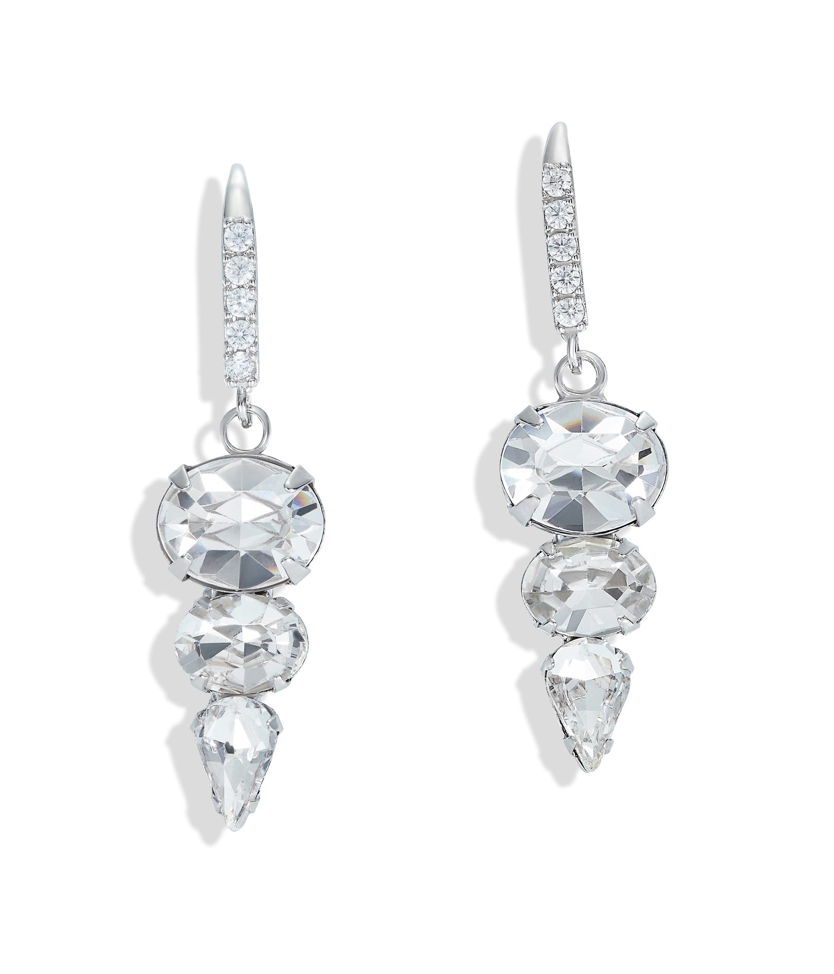 Kennedy Drop Earrings | Crystal