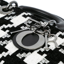 Dior | Pre-Owned Medium Canvas Macro Houndstooth Lady D Joy | Black