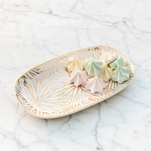 Talianna Lily Pad Catchall Tray | White & Gold | Single