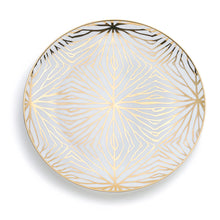 Talianna Lily Pad Plates | White & Gold | Set of 4